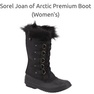 RARE Exclusive PREMIUM SOREL BLK FUR SNOWBOOTS SZ7